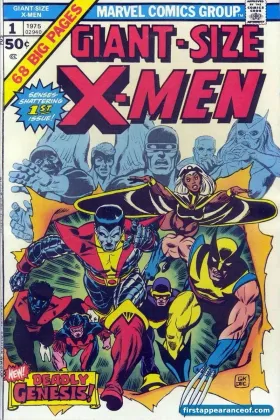 Colossus in organic-steel form on the cover of Giant-Size X-Men #1 (1975).