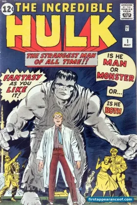 The Incredible Hulk #1 (1962). Betty Ross does not appear on the cover; her debut is in the interior pages alongside her father General Ross and Bruce Banner.