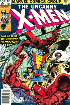 X-Men #129 cover, first appearance of Emma Frost and Kitty Pryde