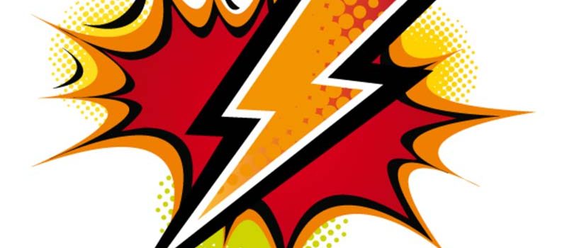 Comic flash. Vector